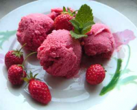 Glace à la fraise maison