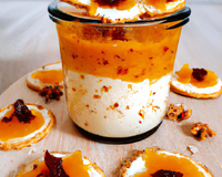 Crème aux spéculoos et confiture d'orange douce et spéculoos