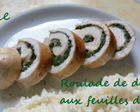 Roulé de dinde aux feuilles de bettes