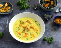 Soupe de moules au curry