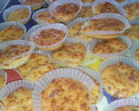 Muffins aux lardons et au gruyère