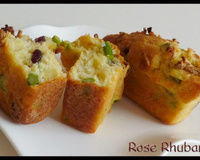 Cake aux asperges vertes et cramberries