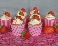Cupcakes à la fraise