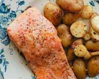 Pavés de saumon au citron et gingembre