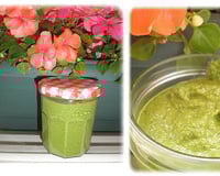 Pesto de fanes de radis