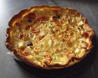 Quiche à base de courgettes.