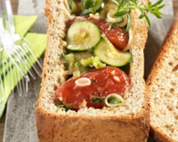 Pain de mie complet aux petits légumes