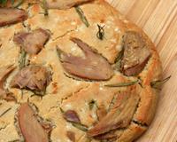 Foccaccia sans gluten, croûte croustillante et fondante.Une recette proposée par Cricri du blog 'Les petites douceurs de Cricri'.