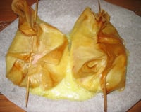 Papillotes croustillantes de camembert