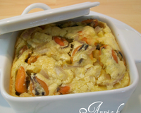 Clafoutis de moules au safran
