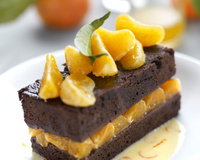 Fondant aux clémentines de Corse IGP et chocolat intense