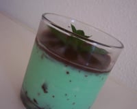 Panna cotta menthe-chocolat