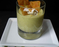 Velouté de courgettes au fromage de chèvre