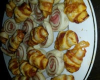Croissants apéritifs façon pizza