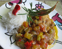 Poulet basquaise aromatique