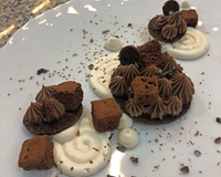 Sensation chocolat : dessert à l’assiette