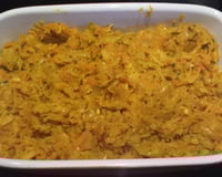 Fondue de poireaux et de carottes au lait de coco