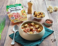 Velouté de chou-fleur rôti aux allumettes de jambon : notre recette réconfortante pour les soirs d’hiver