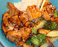 Saumon façon yakitori