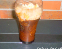 Faire un café et le chauffer avec l'agar agar. Refroidir et entreposer au frigo.