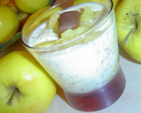 Une verrine aux pommes crémeuse au daims originale et délicieuse