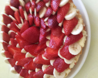 Tarte  fraises banane