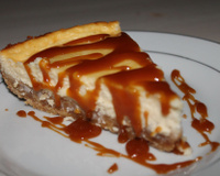 Cheesecake au lait de coco et caramel beurre salé