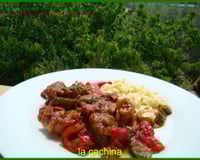 Sauté de porc aux poivrons