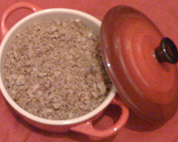 Crumble coco à la compote automnale