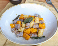 Gnocchi multicolores au beurre de sauge