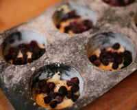Muffins aux myrtilles classiques