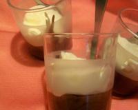 De délicieuses verrines bien gourmandes pour les amateurs de chocolat! pour 5 verrines ou une dizaine de petites ! Pour la présentation j 'ai réalisé une couche de chocolat…