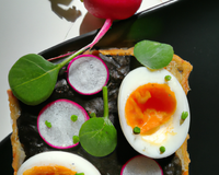 Tartinade d'œufs aux radis noirs