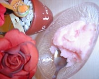 Sorbet au litchi et à la rose