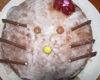 Gâteau à base de framboises.