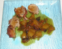 Filet mignon sauce caramel / agrumes