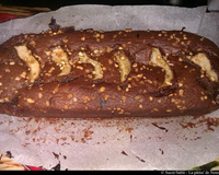 Cake poire/chocolat à la crème de Salidou