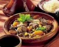 Tajine d'agneau aux raisins et au miel