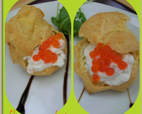 Choux au saumon fumé
