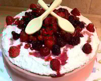 Gâteau aux fruits rouges