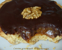 Tartelettes aux noix et crème caramel au beurre salé