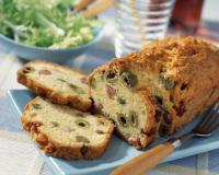 Cake aux olives et aux lardons sans gluten