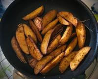 Potatoes au paprika, curry et ail.
