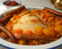 Couscous de poulet et merguez
