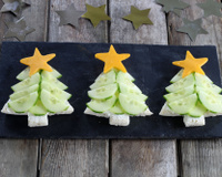 Toasts sapin de Noël