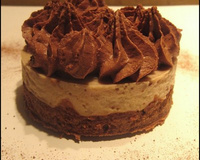 Entremets croustillant chocolat-bananes