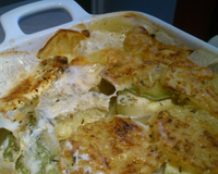 Gratin de courgettes et pommes de terre rapide