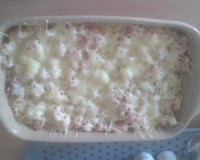 Gratin de pâtes au jambon, gratiné au fromage râpé Gusto Intenso Giovanni Ferrari