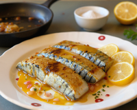 Maquereaux poêlés à la moutarde