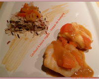 Cabillaud et sauce Cognac-bisque de homard
